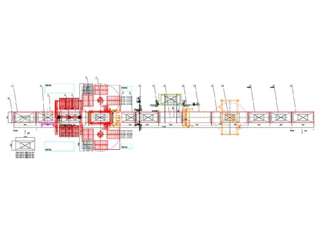 خط تغليف أوتوماتيكي للألواح الزجاجية المكدسة Automatic Glass Sheet Packaging Line