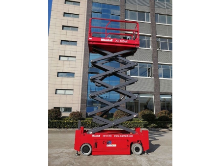رافعة مقصية كهربائية متحركة ذاتية الدفع، سلسلة XE-W/OR Electric Self-Propelled Scissor Lift