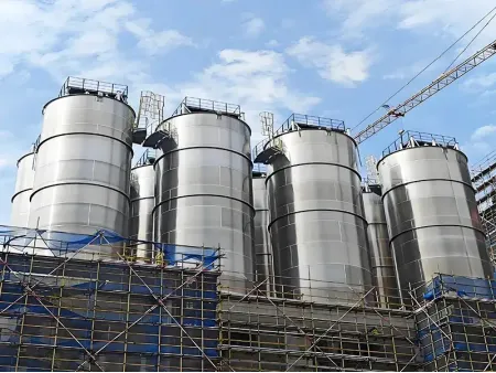 نظام الخلط والمزج المتجانس للمواد (صوامع سايلوهات الخلط والتجانس) خلاطات وسايلوهات التجانس بالاعتماد على الجاذبية للمواد الصلبة السائبة