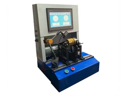 ماكينة موازنة ديناميكية بنظام محامل ثابتة (مع نظام نقل الحركة بالسير)