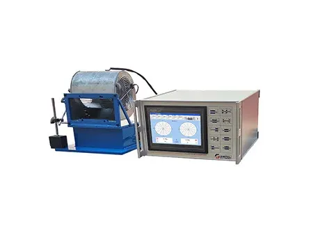 ماكينة موازنة ديناميكية بنظام محامل صلبة ثابتة (مع نظام ذاتي الدفع)