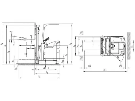 رافعة شوكية كهربائية متوازنة Electric Counterbalance Forklift