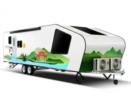 كرفان سحب (سرير زوجي   سرير أطفال) Travel Trailer (Parent Bed Kids Bed)