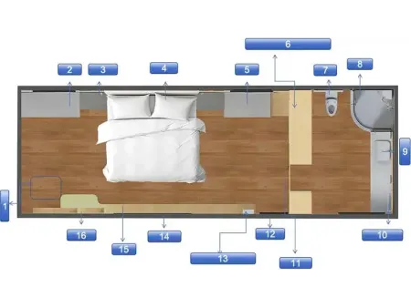 كرفان سحب (سرير كوين) Travel Trailer (Queen Bed)