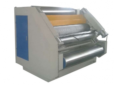 وحدة تشكيل الطبقة المموجة (تمويج طبقة واحدة مع نظام نقل الورق عبر أسطوانات صغيرة)