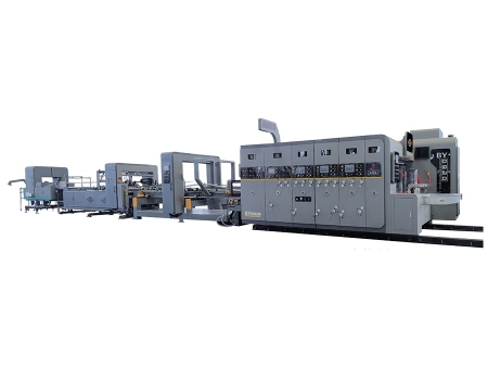خط إنتاج الكرتون المضلع (طي ولصق وطباعة فليكسو سفلية)، BYY-GS Bottom Print Flexo ماكينات الطي واللصق بوضع الغراء للكراتين المضلعة, BYY-GS (Inline)