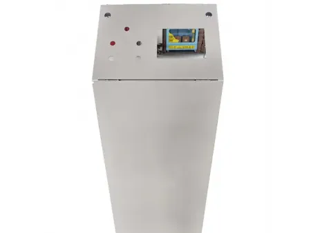 كابينة محطة تشغيل أرضية قائمة مع سطح هندسي مائل، سلسلة CBXM Freestanding Operator Console Enclosure (Sloped Top Enclosure)