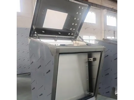 كابينة وحدة تحكم وتشغيل مستقلة قائمة (تصميم هندسي شكل بيانو)، سلسلة CBAP Freestanding Operator Console Enclosure (Piano Type Enclosure)