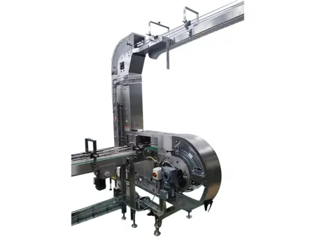 مصعد بقوة جذب مغناطيسية للعلب المعدنية/ ناقل حزام مغناطيسي لرفع ونقل العلب (شكل مسار المصعد Z وS وC) Can Body Magnetic Elevator (Z Type/S Type/C Type)