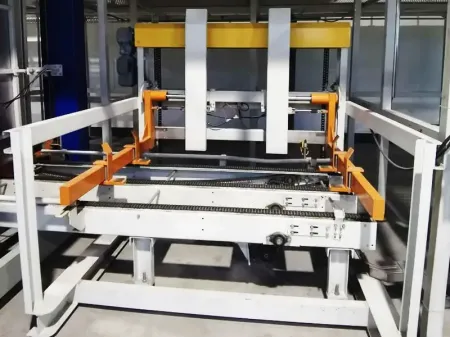جهاز تغذية (توزيع) المنصات وتكديسها بشكل تلقائي Automatic Pallet Stacker & Pallet Dispenser
