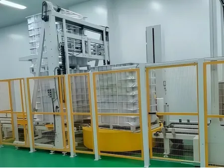 ماكينة أوتوماتيكية لتكديس البالتات Automatic Pallet Stacking Machine (Double Load Stacker)