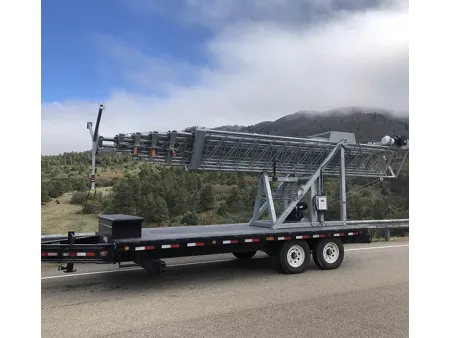 برج اتصالات تلسكوبي قابل للسحب  (حلول البث المؤقت للطوارئ والفعاليات )