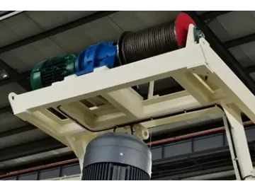 خلاط خرسانة مداري مع نظام رفع بالدلو