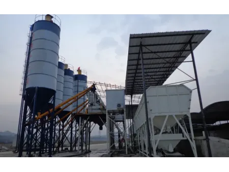 محطة خلط الخرسانة الثابتة