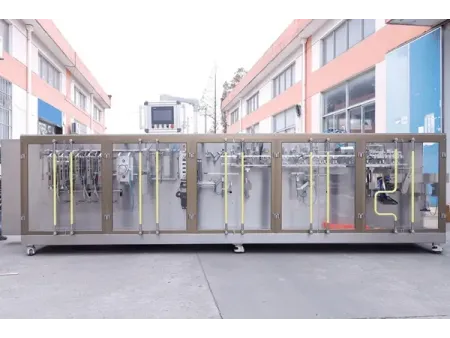 ماكينة تعبئة أكياس الفوهات HFFS ذات فوهتين للتعبئة