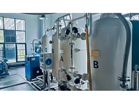 نظام توليد وتعبئة الأكسجين الطبي (مولد أكسجين طبي - مزود بمحطة تعبئة الأسطوانات) Medical Oxygen Generation System (with Oxygen Filling Station)