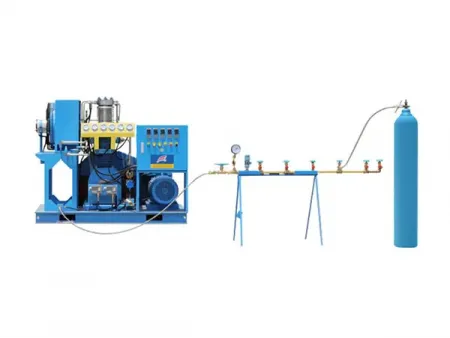 نظام توليد وتعبئة النيتروجين بتقنية PSA (مولد نيتروجين طبي بتقنية الامتزاز بالضغط - مزود بمحطة تعبئة الأسطوانات) PSA Nitrogen Generation System (with Nitrogen Filling Station)