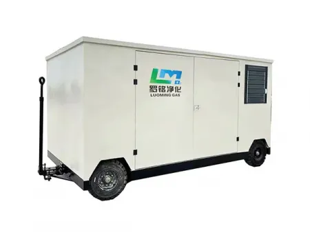 نظام توليد نيتروجين متنقل من فئة المقطورات (مولد نيتروجين متنقل - محمول على المقطورة لسهولة التنقل) Trailer Type PSA Nitrogen Generation System