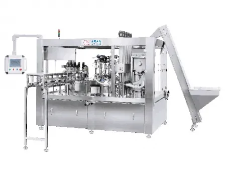 ماكينة تعبئة وتركيب أغطية أكياس الفوهات الآلية Automatic Rotary Spout Pouch Filling and Capping Machine