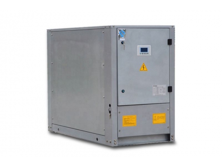 تشيلر تبريد مائي (مبرد مياه) مع ضاغط سكرول مدمج (صغير)- بقدرة من 7 إلى 40 كيلووات Mini Type Water Cooled Scroll Chiller, 7kW-40kW