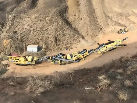 محطة تكسير جرانيت متنقلة 300 طن/ساعة في جانسو