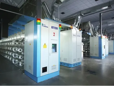 ماكينة تصنيع خيط النايلون DTY، ماكينة غزل بتقنية السحب الكامل  JGT1200D