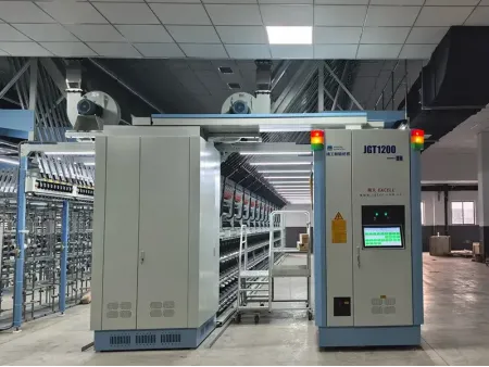 ماكينة تصنيع خيط النايلون DTY، ماكينة غزل بتقنية السحب الكامل  JGT1200HN