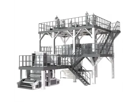 ماكينة بثق ونفخ فيلم بلاستيك بتقنية البثق المشترك (5 إلى 11 طبقة) لأفلام PE/PP Co-Extrusion Blown Film Machine