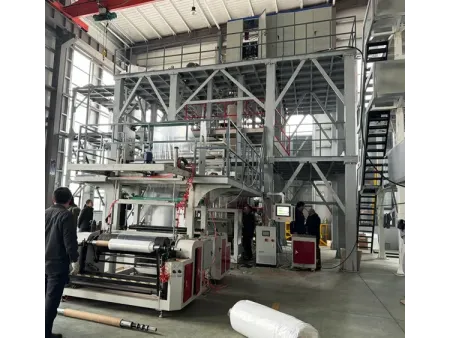 ماكينة بثق ونفخ فيلم بلاستيك بتقنية البثق المشترك (5 إلى 11 طبقة) لأفلام PE/PP Co-Extrusion Blown Film Machine