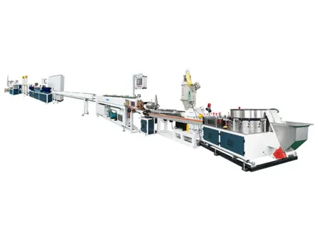 ماكينة تصنيع أنابيب الري بالتنقيط المسطحة Flat Dripper Irrigation Pipe Making Machine