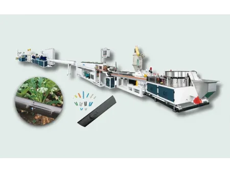 ماكينة تصنيع أنابيب الري بالتنقيط المسطحة Flat Dripper Irrigation Pipe Making Machine