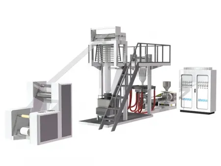 ماكينة تصنيع فيلم PVC منفوخ (طبقة واحدة) Blown Film Machine