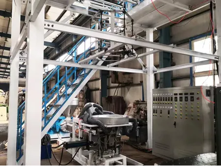 ماكينة تصنيع فيلم PVC منفوخ (طبقة واحدة) Blown Film Machine