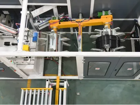 ماكينة لف وتحزيم أنابيب الري PE PE Pipe Coiling & Strapping Machine