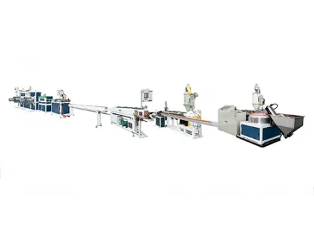 ماكينة تصنيع خراطيم الري ذات منقطات أسطوانية داخلية Round Dripper Irrigation Pipe Making Machine