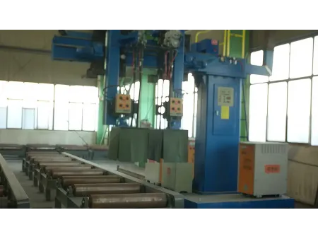 آلة لحام جسور الحديد الصندوقية (اللحام بالقوس المعدني الغازي GMAW) Box Beam Welding Machine (Twin-Wire GMAW)