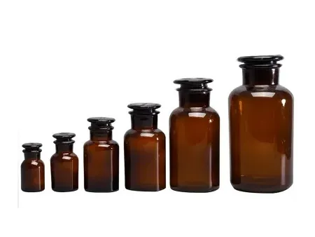عبوات وقناني زجاجية للمختبرات والمعامل (زجاجات ومستلزمات معملية/ أدوات المختبر الزجاجية)