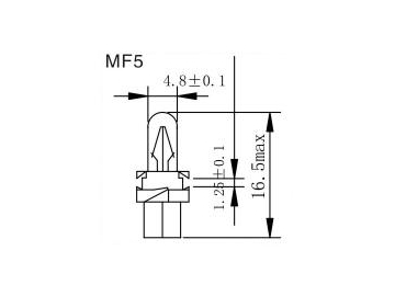 ﻿ لمبة لوحة عدادات السيارات  MF5,6,7,8,9