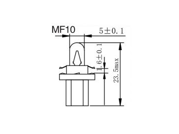 ﻿ لمبة لوحة عدادات السيارات  MF10, 11, 12, 14