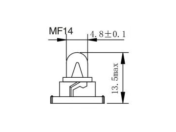 ﻿ لمبة لوحة عدادات السيارات  MF10, 11, 12, 14