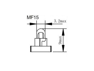 ﻿ مصباح لوحة عدادات السيارات  MF15,16, 20, 21, 22