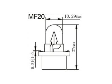 ﻿ مصباح لوحة عدادات السيارات  MF15,16, 20, 21, 22