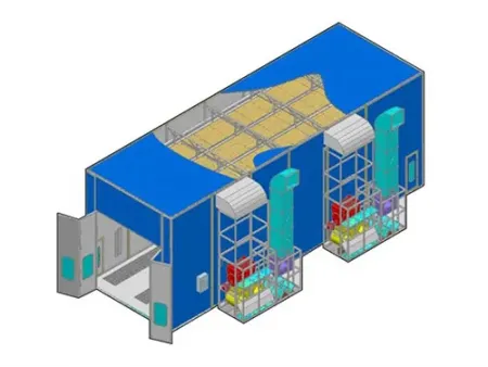 كابينة دهان الباصات  BZB-FB-1500H 15m  BZB-FB-1500H 15m Bus Spray Booth