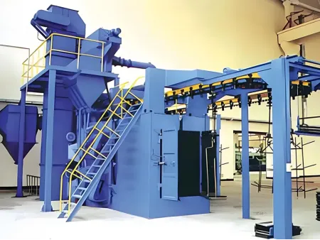 آلة السفع بالخردق ذات سلسلة النقل Chain Conveyor Shot Blasting Machine