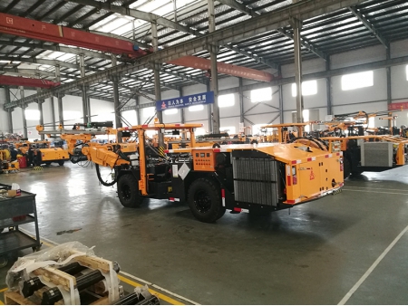 معدة حفر أنفاق هيدروليكية كبيرة بمطرقة علوية، KJ 212 Hydraulic Top Hammer Drilling Jumbo