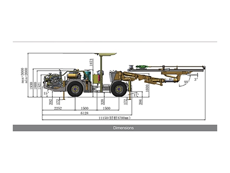 معدة حفر أنفاق هيدروليكية كبيرة، KJ311 Hydraulic Tunneling Jumbo（Plateau Type)