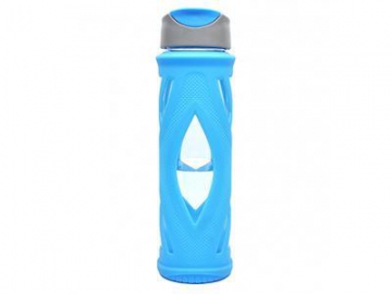 زجاجة ماء رياضية بغطاء سهل الفتح