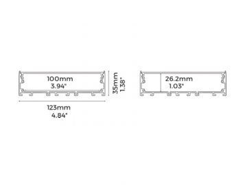 قطاعات مصابيح LED الخطية LS12335