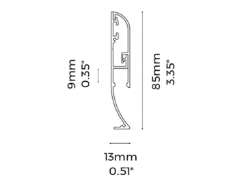 قطاعات ألومنيوم لمصباح النيون LG8513