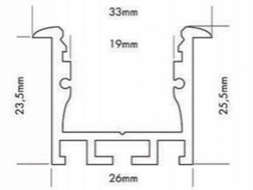 قطاعات ألومنيوم لشريط إنارة LED